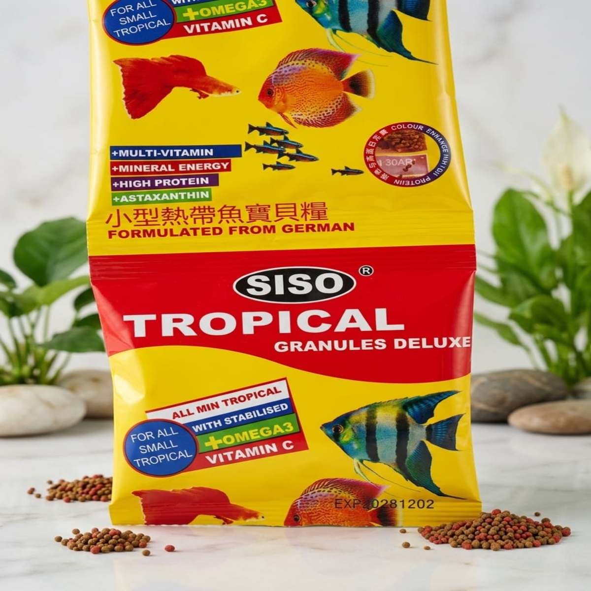 SISO TB-F3 Pro Color Royal Tropical Bits Food 20g Pack – Premium Aquarium Fish Food